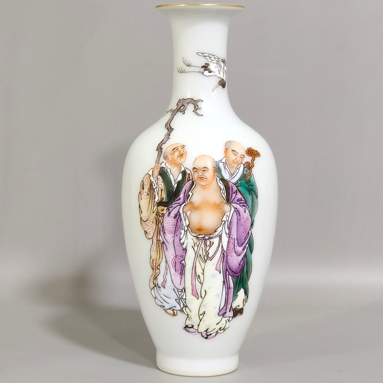 Qing Dynasty Qianlong enamel vase with poems