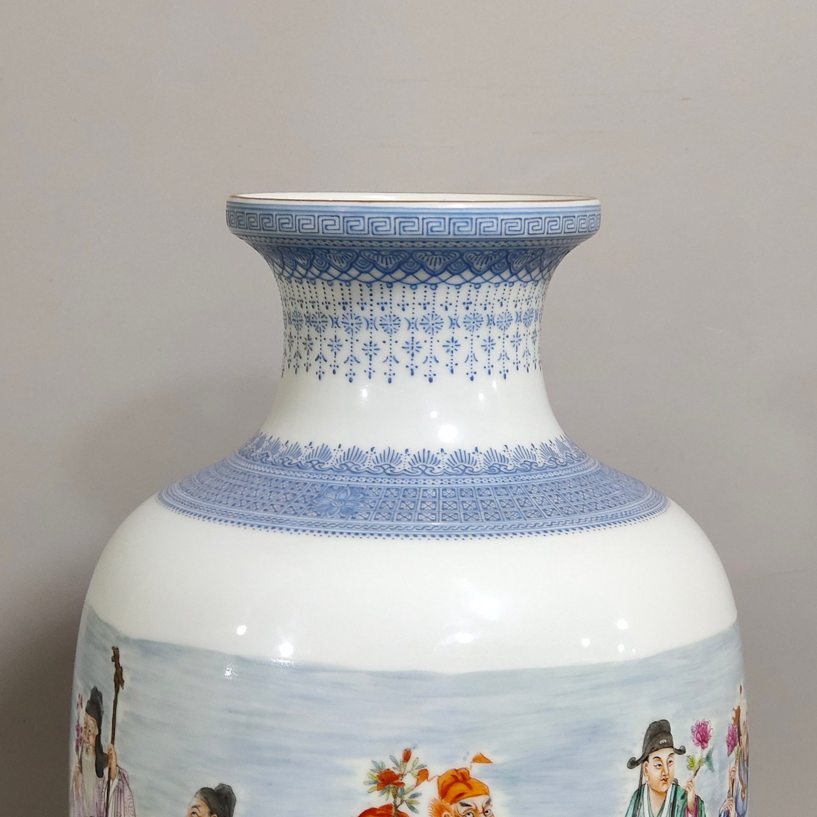 Qing Dynasty Qianlong enamel twelve-flower vase