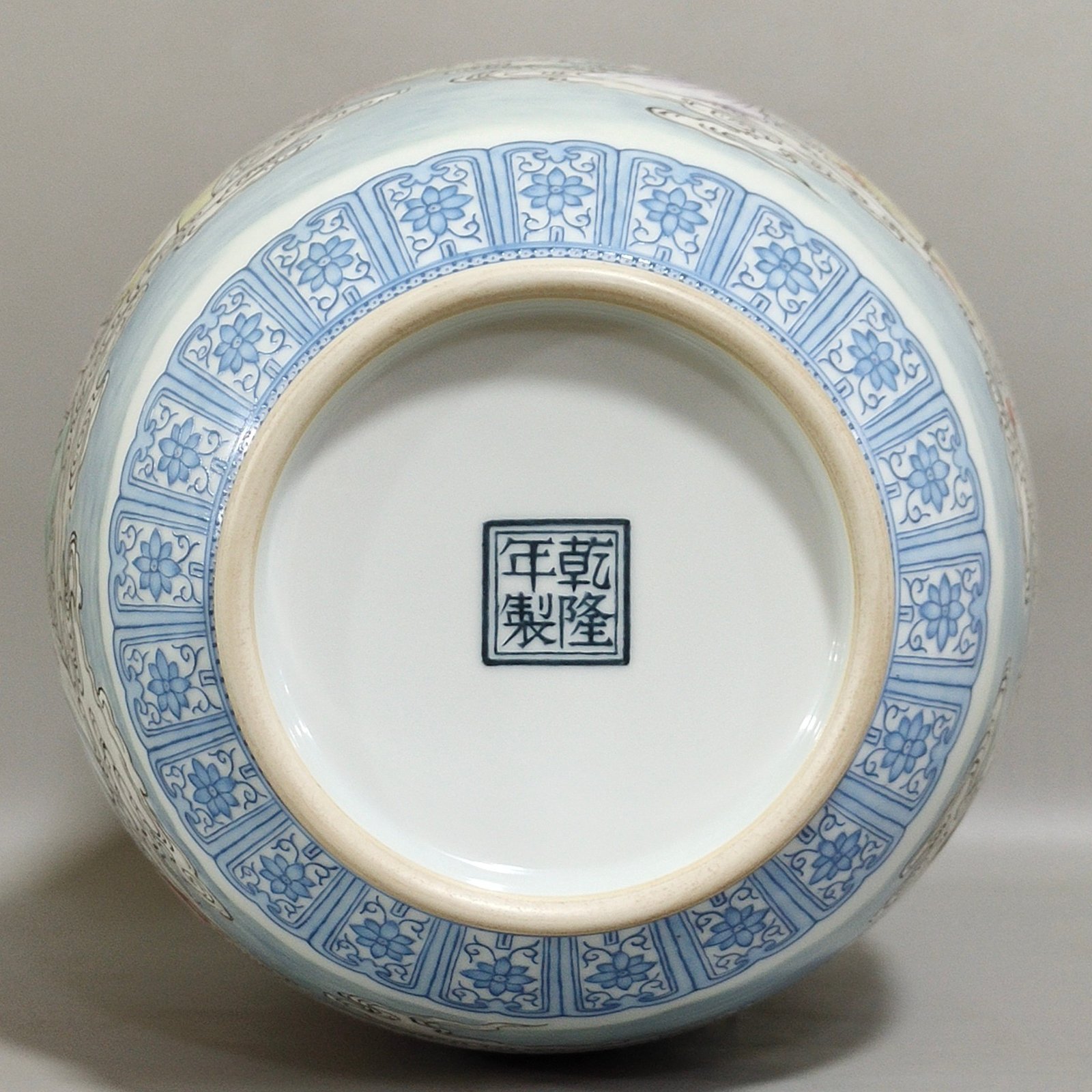 Qing Dynasty Qianlong enamel twelve-flower vase