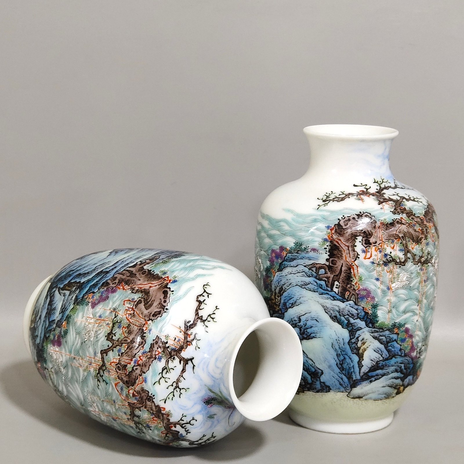 Qing Dynasty Qianlong enamel Arhat vase