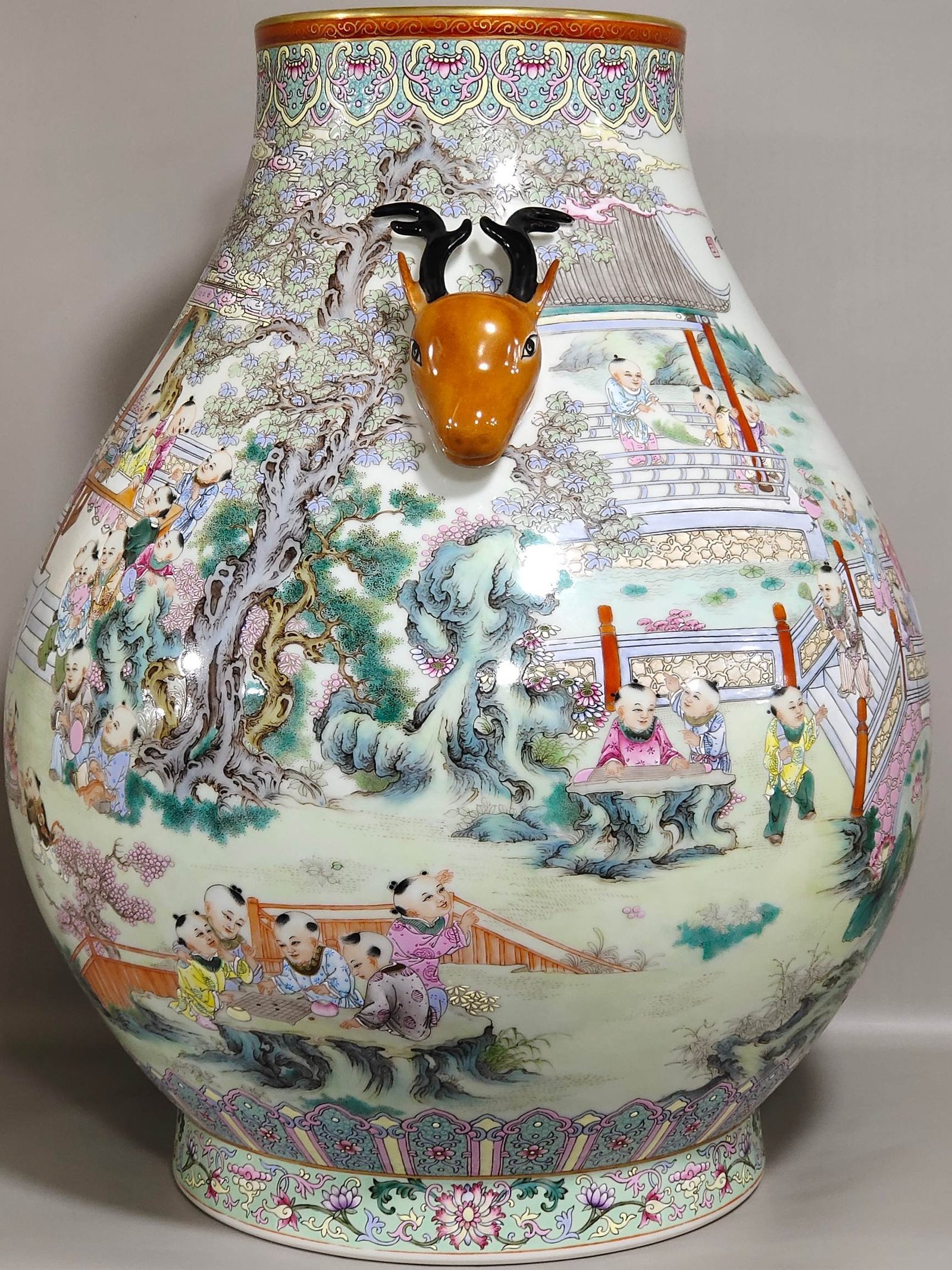 Qing Dynasty Qianlong Emperor’s Deer Head Statue