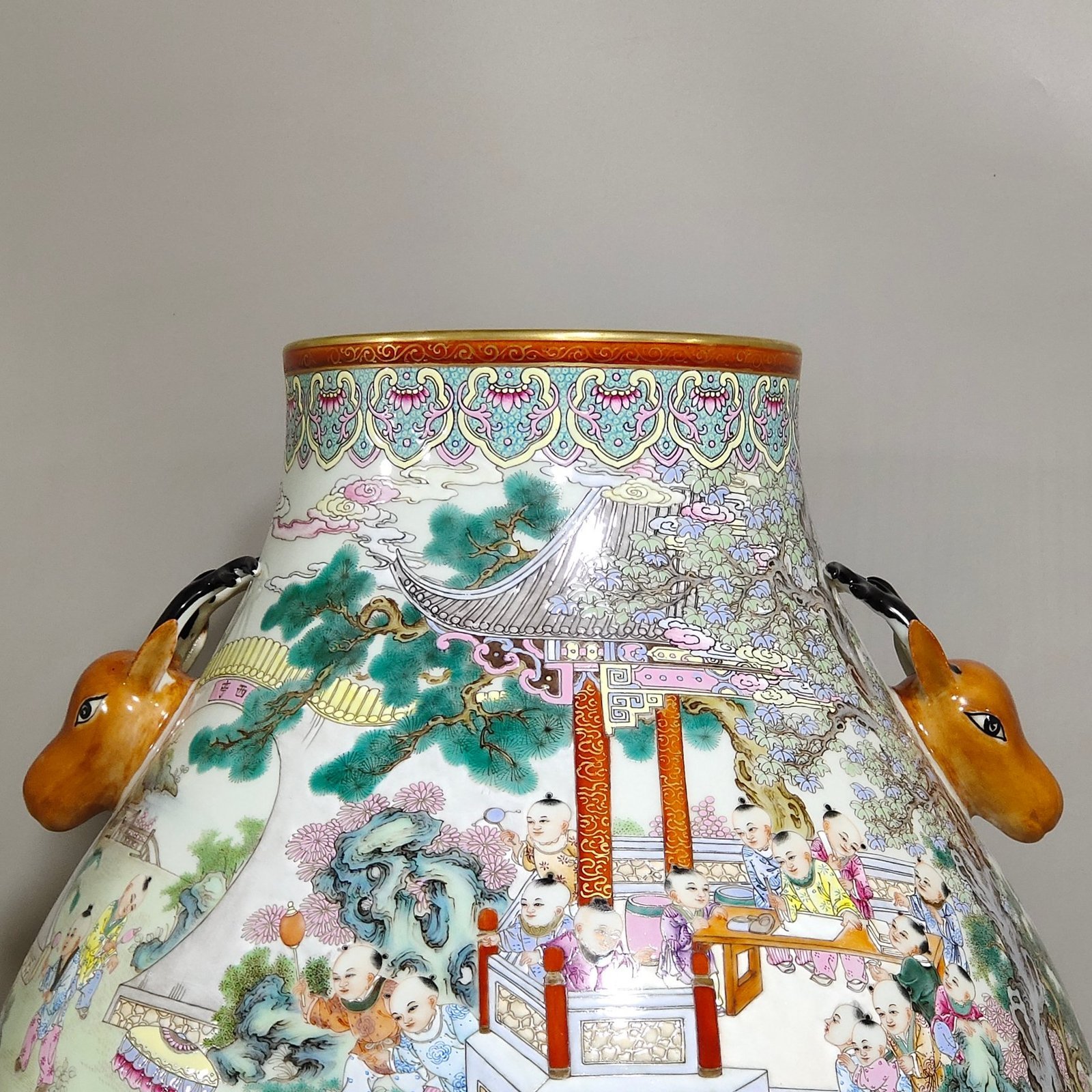 Qing Dynasty Qianlong Emperor’s Deer Head Statue