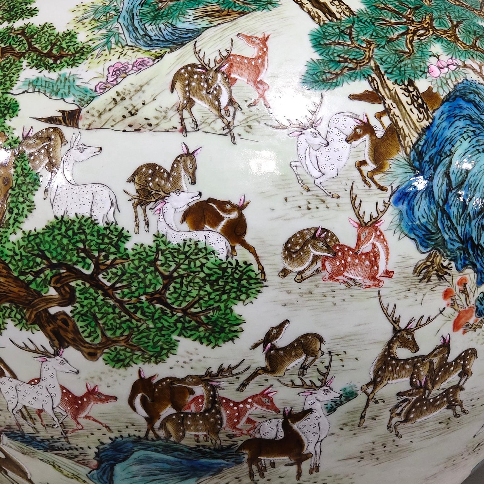Qing Dynasty Qianlong Bailu celestial sphere vase