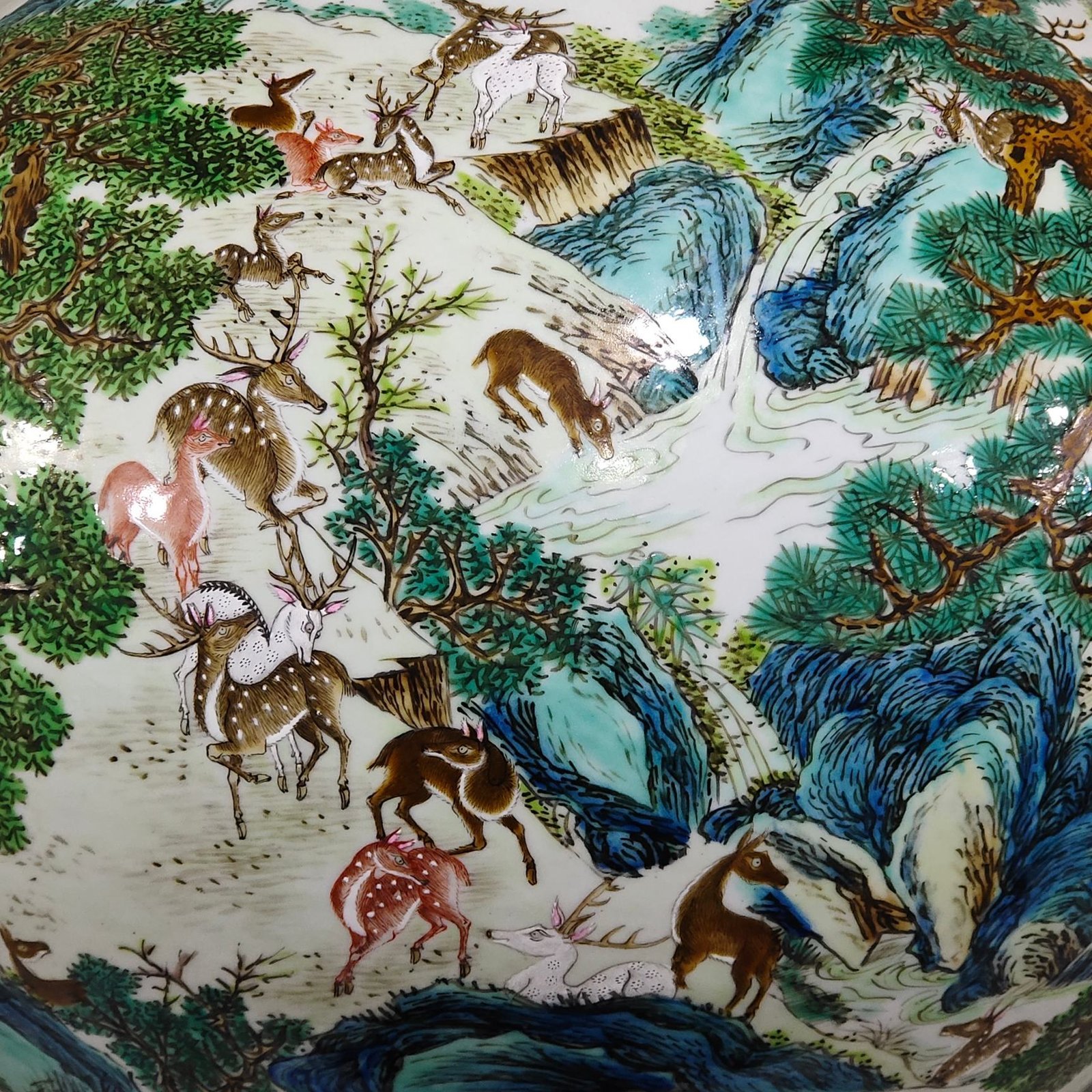 Qing Dynasty Qianlong Bailu celestial sphere vase