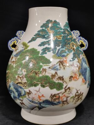 Qing Dynasty Qianlong Emperor's Hundred Deer Zun