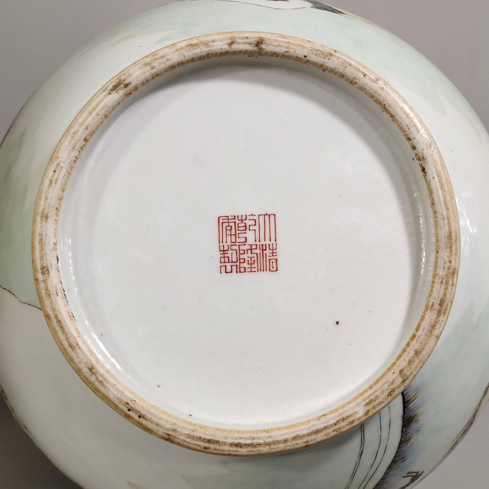 Qing Dynasty Qianlong Hundred Deer Deer Head Statue Vase