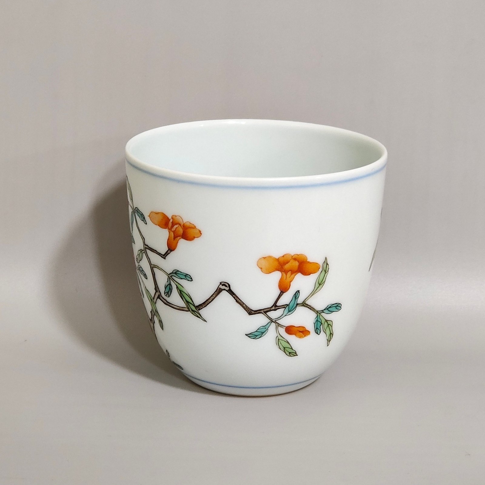 Qing Dynasty Qianlong A pair of pomegranate pattern cups