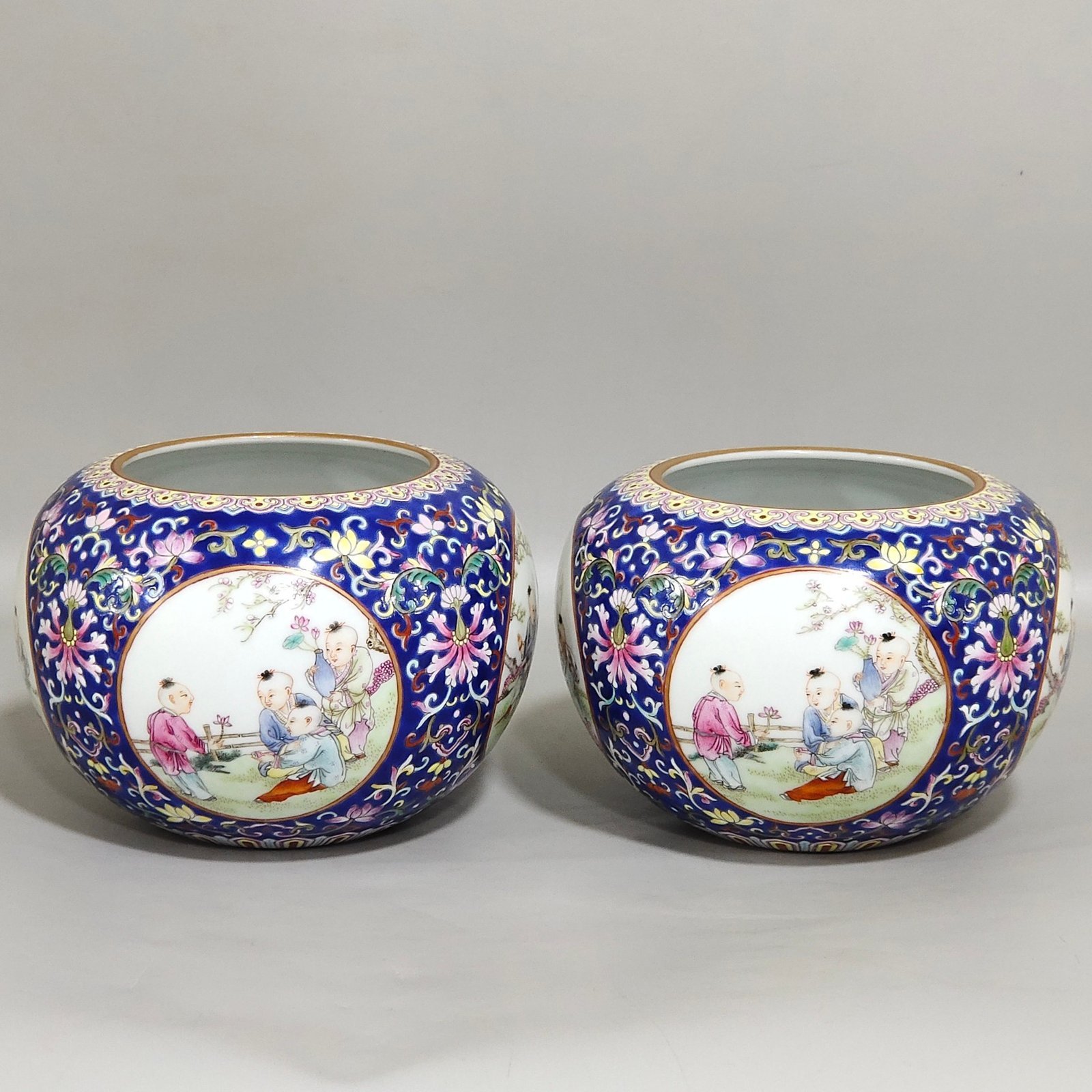 Qing Dynasty Qianlong blessing and longevity washed