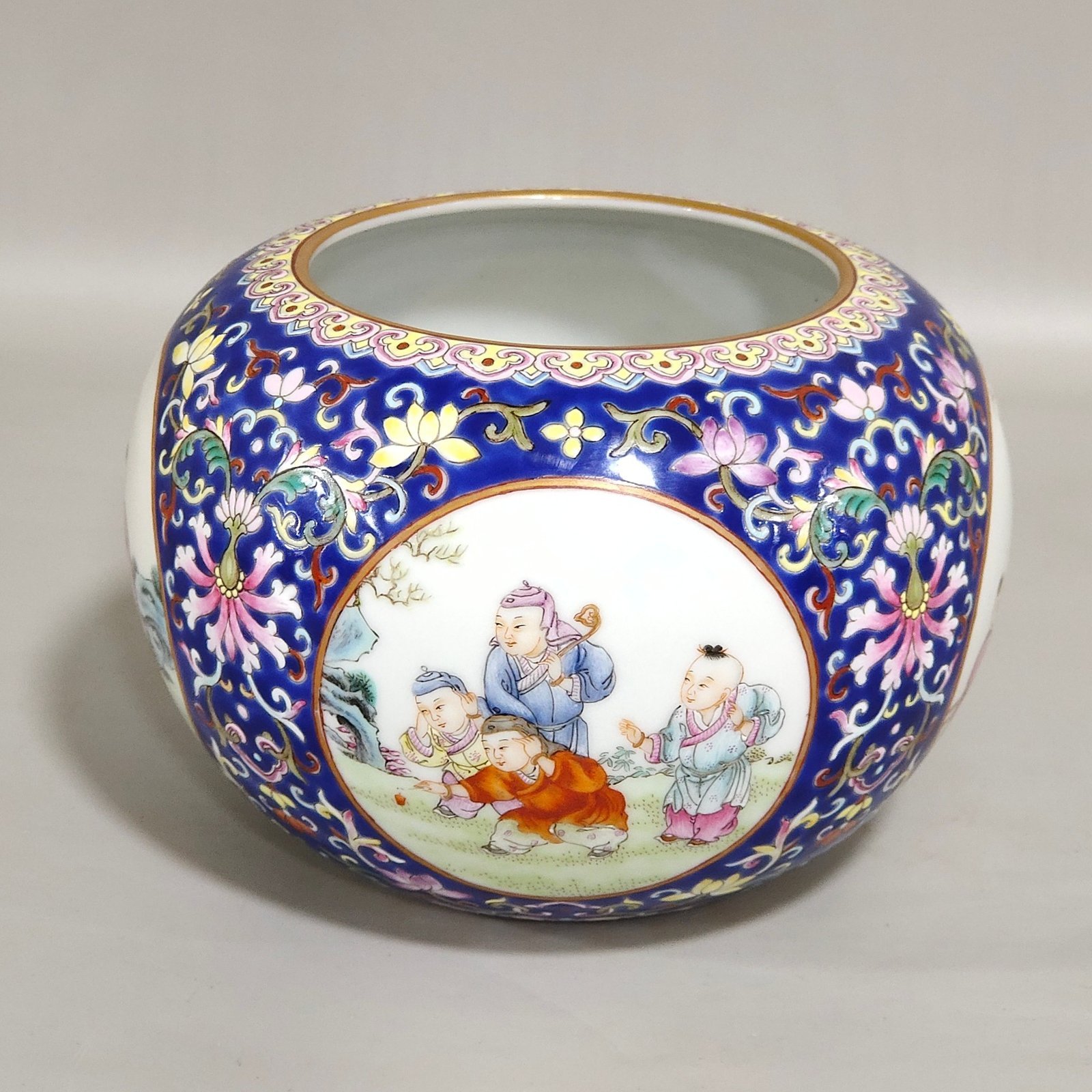Qing Dynasty Qianlong blessing and longevity washed