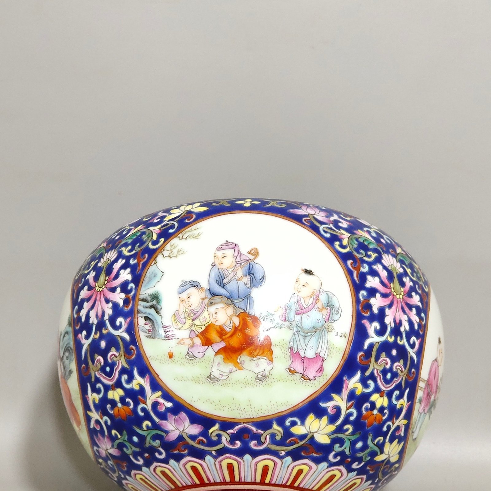 Qing Dynasty Qianlong blessing and longevity washed