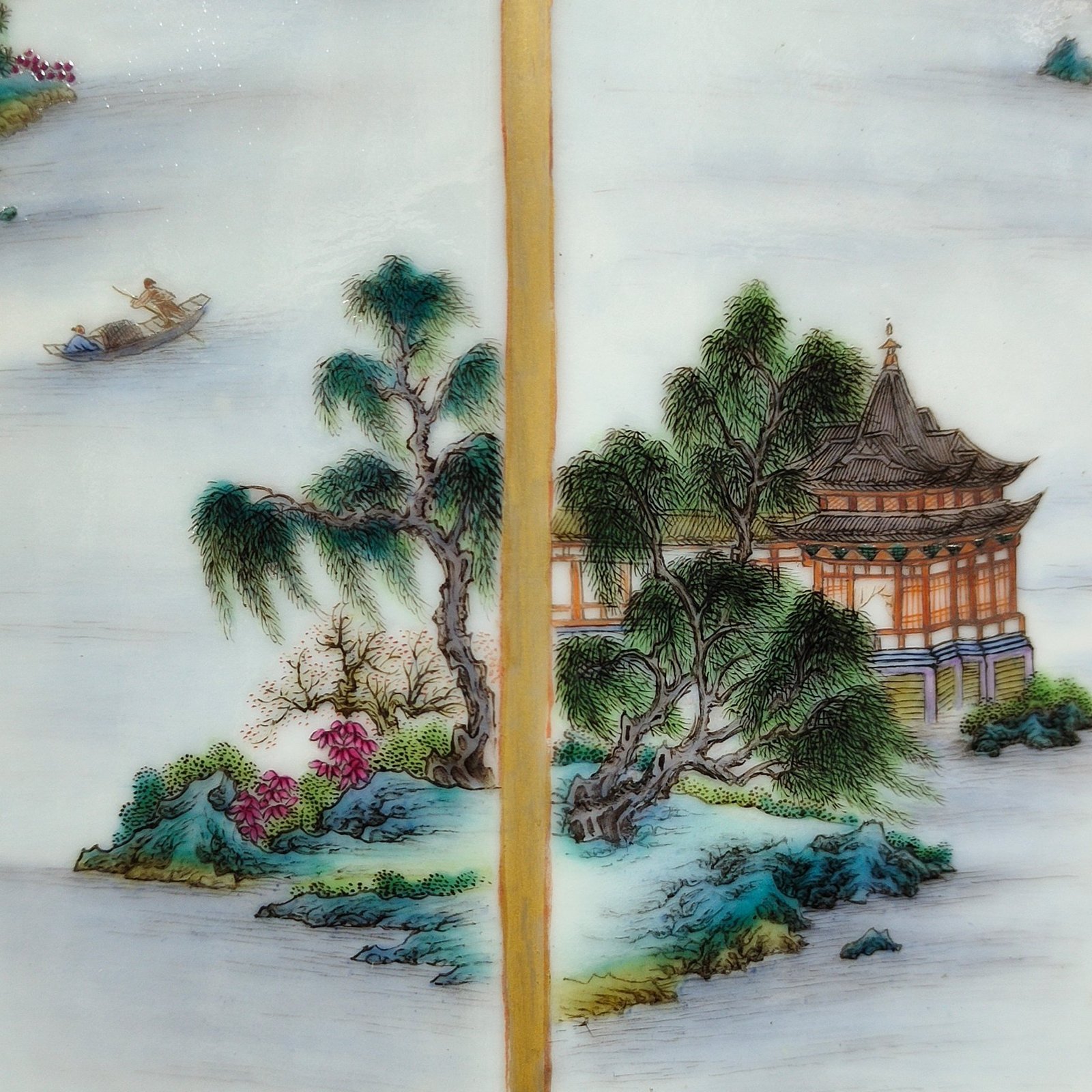 Qing Dynasty Qianlong Famille Rose Porcelain Vase