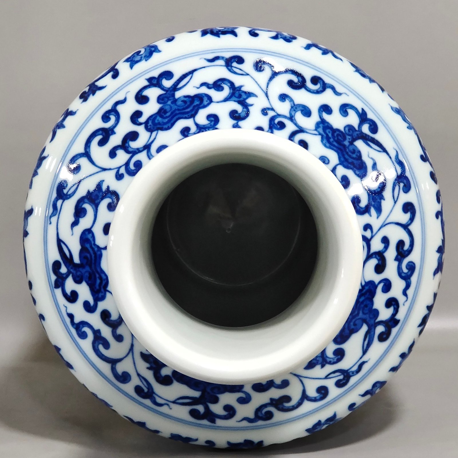 Qing Dynasty Qianlong A red dragon vase with wrapped branches