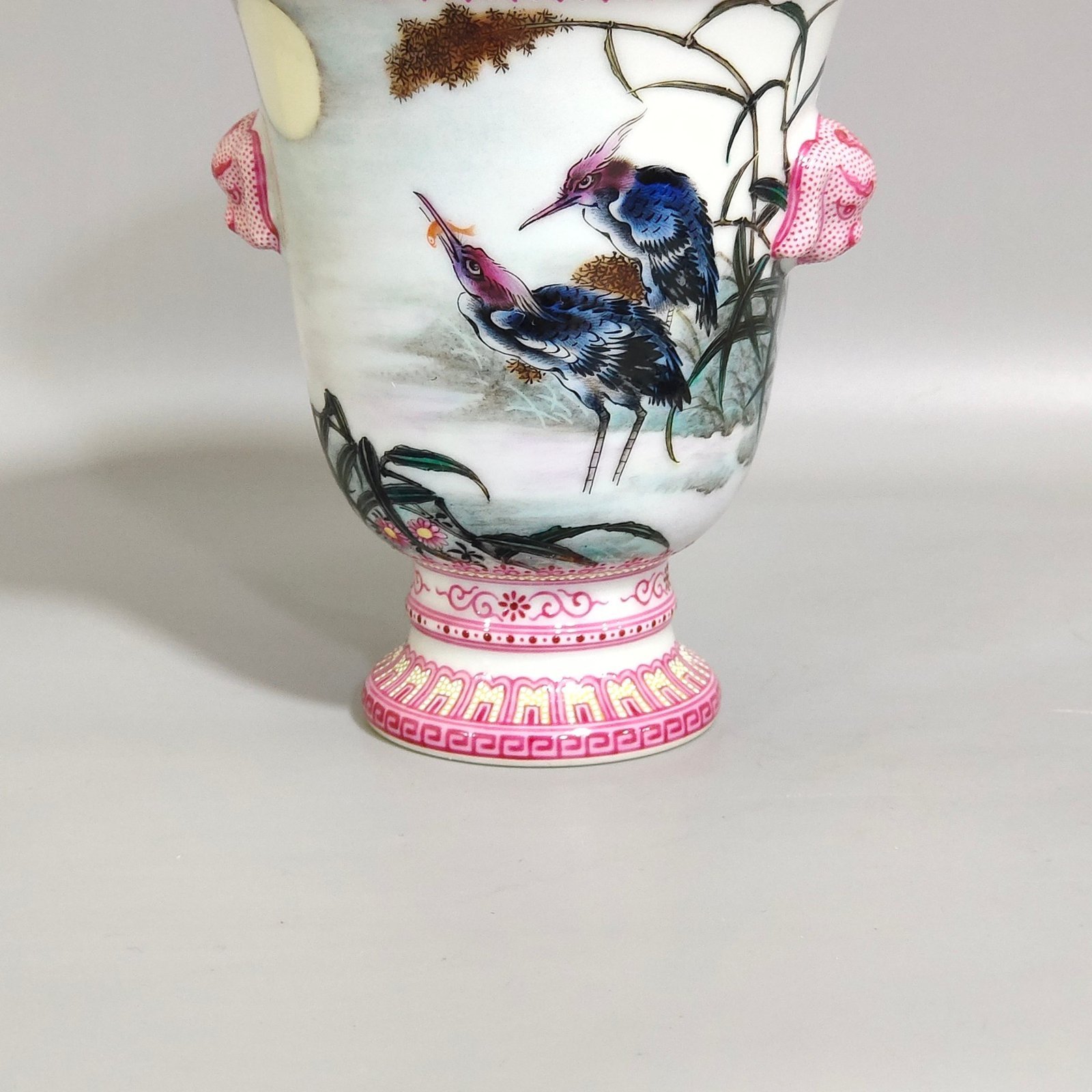 Qing Dynasty Qianlong Kingfisher Poem Goblet