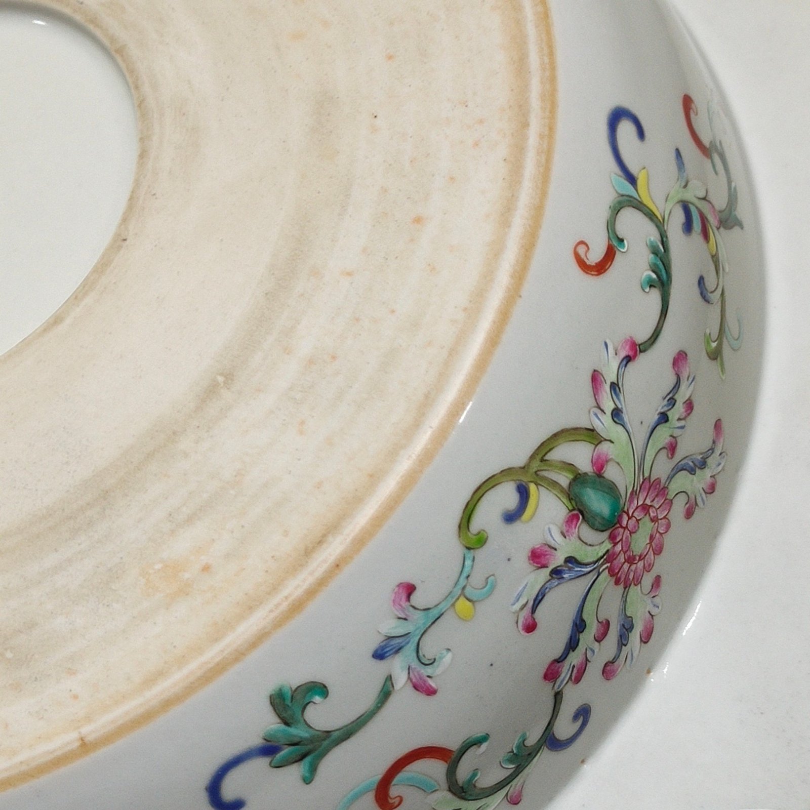 Qing Dynasty Qianlong rouge red Fushou washbasin