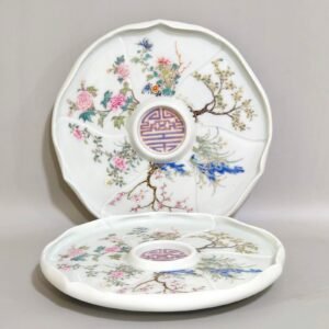 Qing Dynasty Qianlong flower god dish