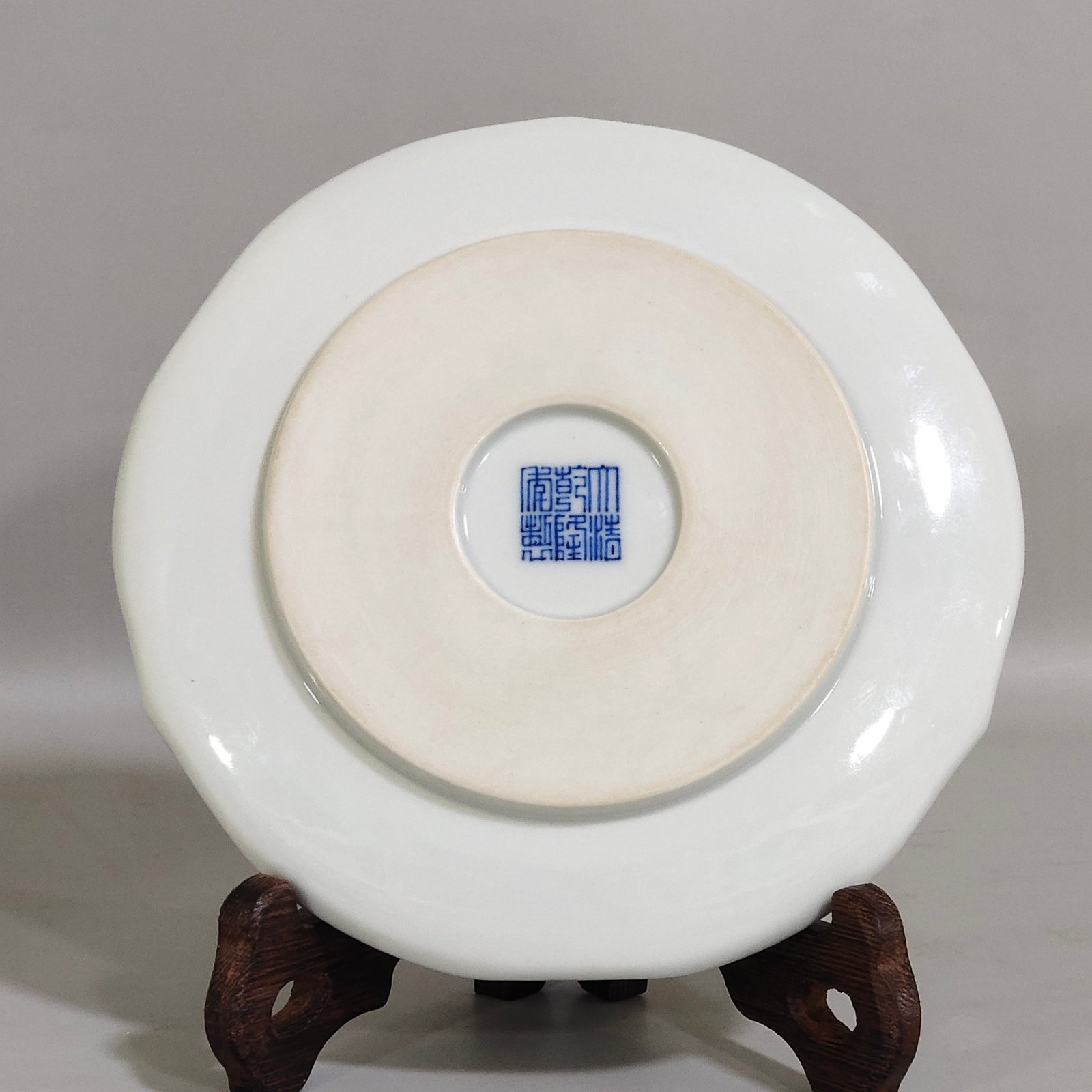 Qing Dynasty Qianlong flower god dish