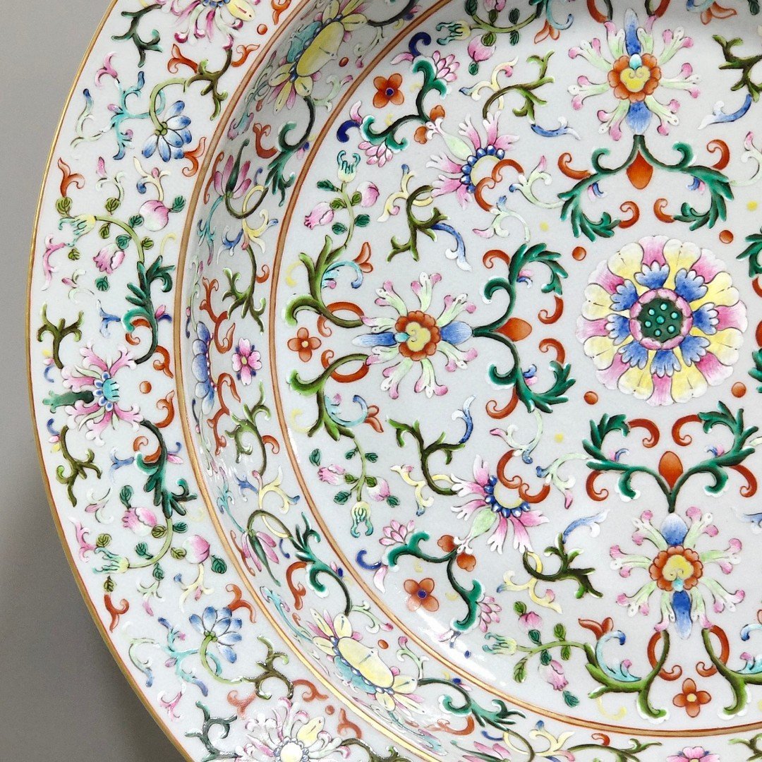 Qing Dynasty Qianlong Xipanlian washbasin