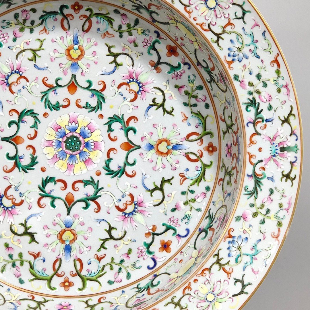 Qing Dynasty Qianlong Xipanlian washbasin