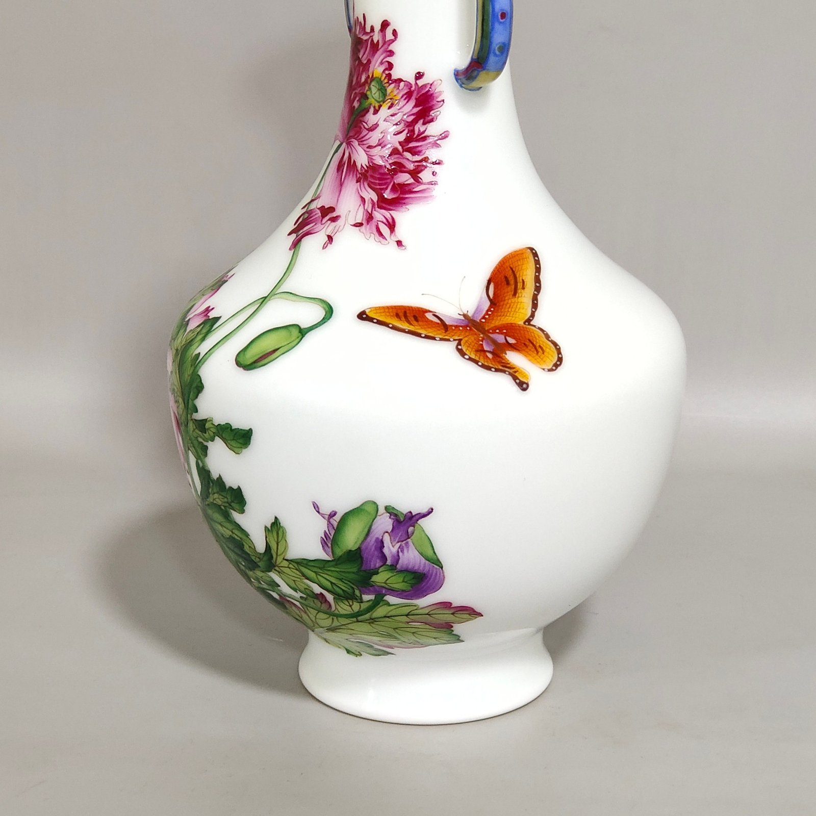 Qing Dynasty Qianlong Castiglione Enamel Floral Amphora