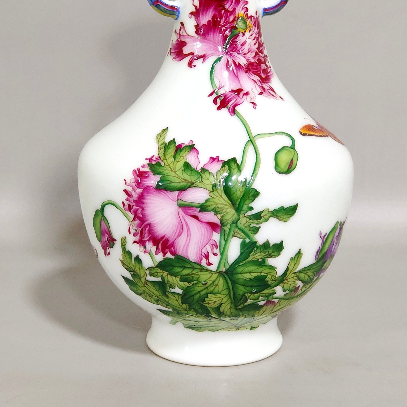 Qing Dynasty Qianlong Castiglione Enamel Floral Amphora