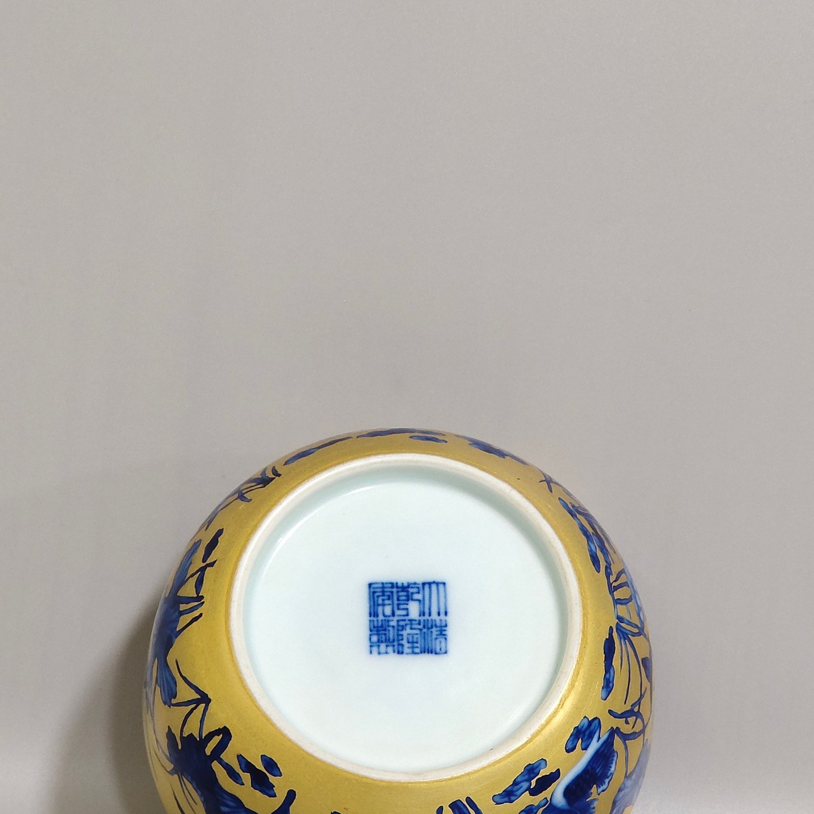Qing Dynasty Qianlong Golden Lotus Cup with Mandarin Ducks Playing in the Water
