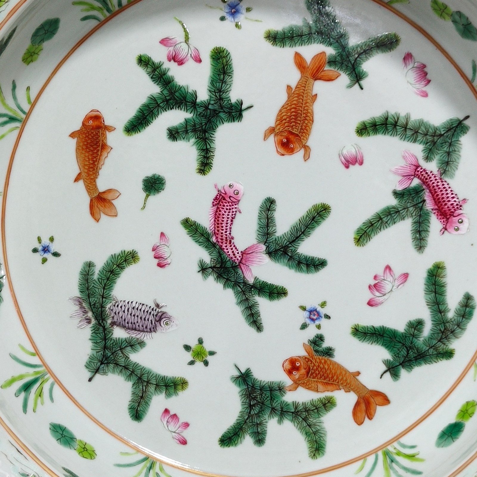 Qing Dynasty Qianlong goldfish Mantang washbasin