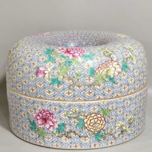 Qing Dynasty Qianlong brocade bead box
