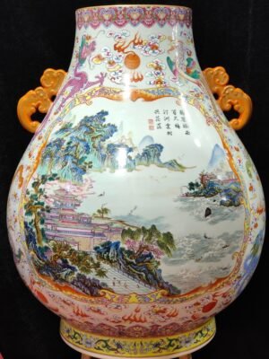 Qing Dynasty Yongzheng Tower with dragon phoenix and auspicious clouds Stork Tower