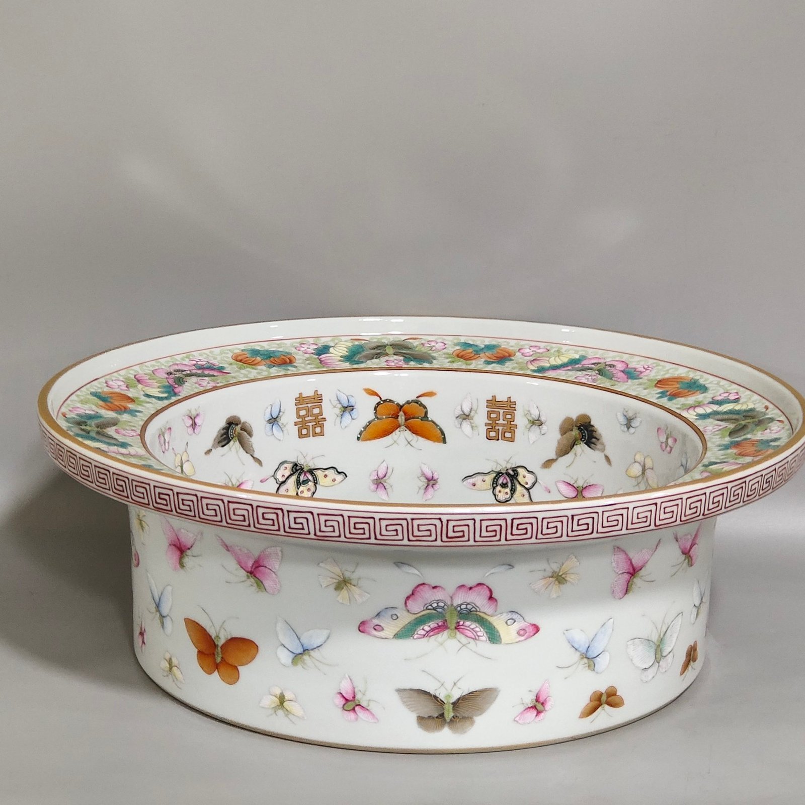 Qing Dynasty Guangxu Xizi Baidie washbasin