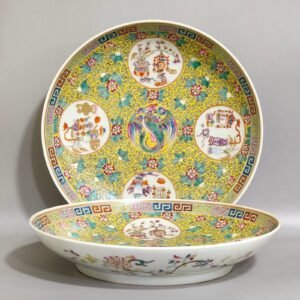 Qing Dynasty Tongzhi grain harvest plate