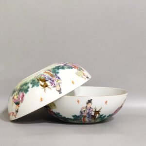 Qing Dynasty Jiaqing Seven Fairies Birthday Blessing Bowl