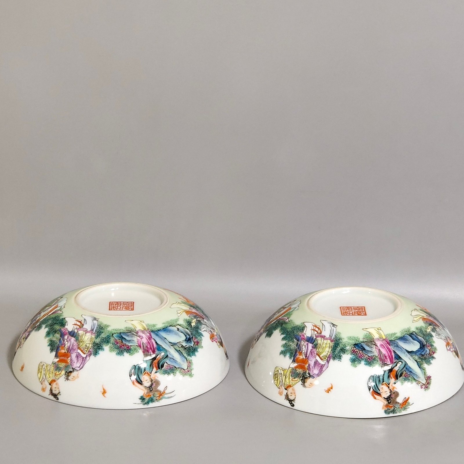 Qing Dynasty Jiaqing Seven Fairies Birthday Blessing Bowl