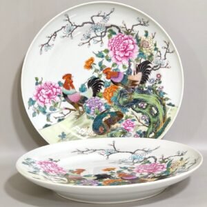 Qing Dynasty Jiaqing Great Fortune folding plate