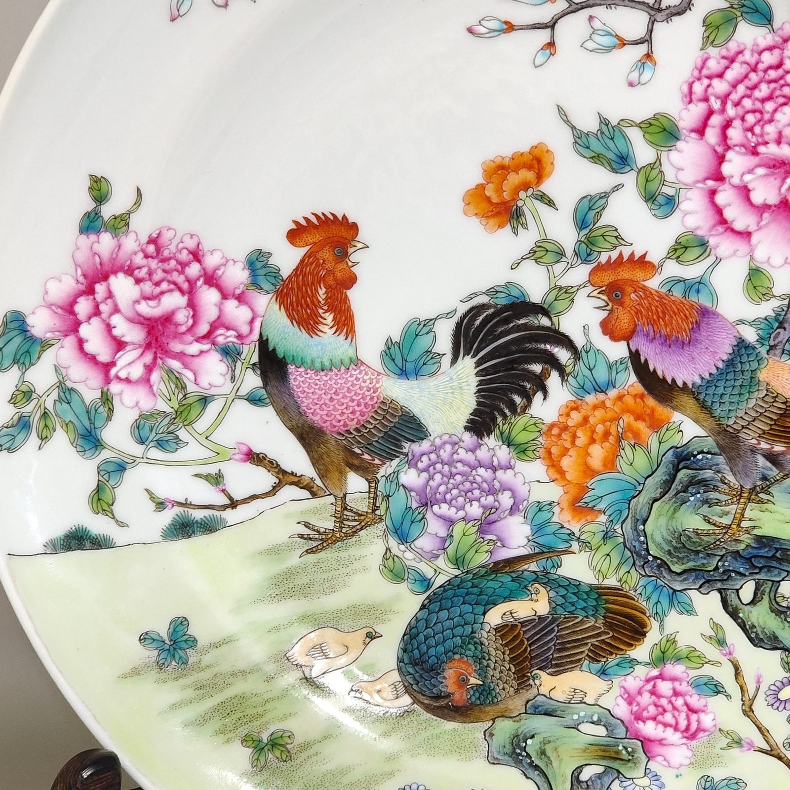 Qing Dynasty Jiaqing Great Fortune folding plate