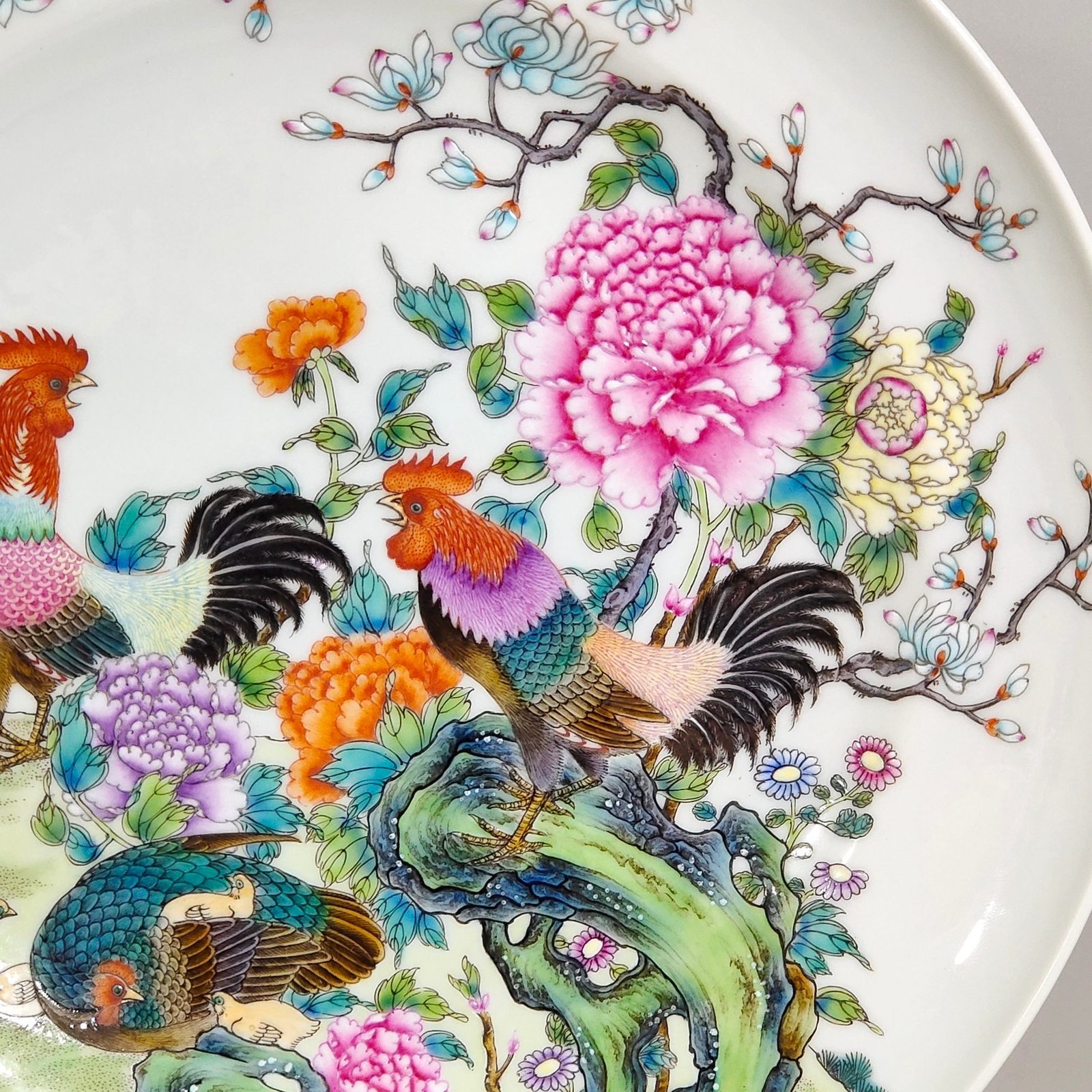 Qing Dynasty Jiaqing Great Fortune folding plate