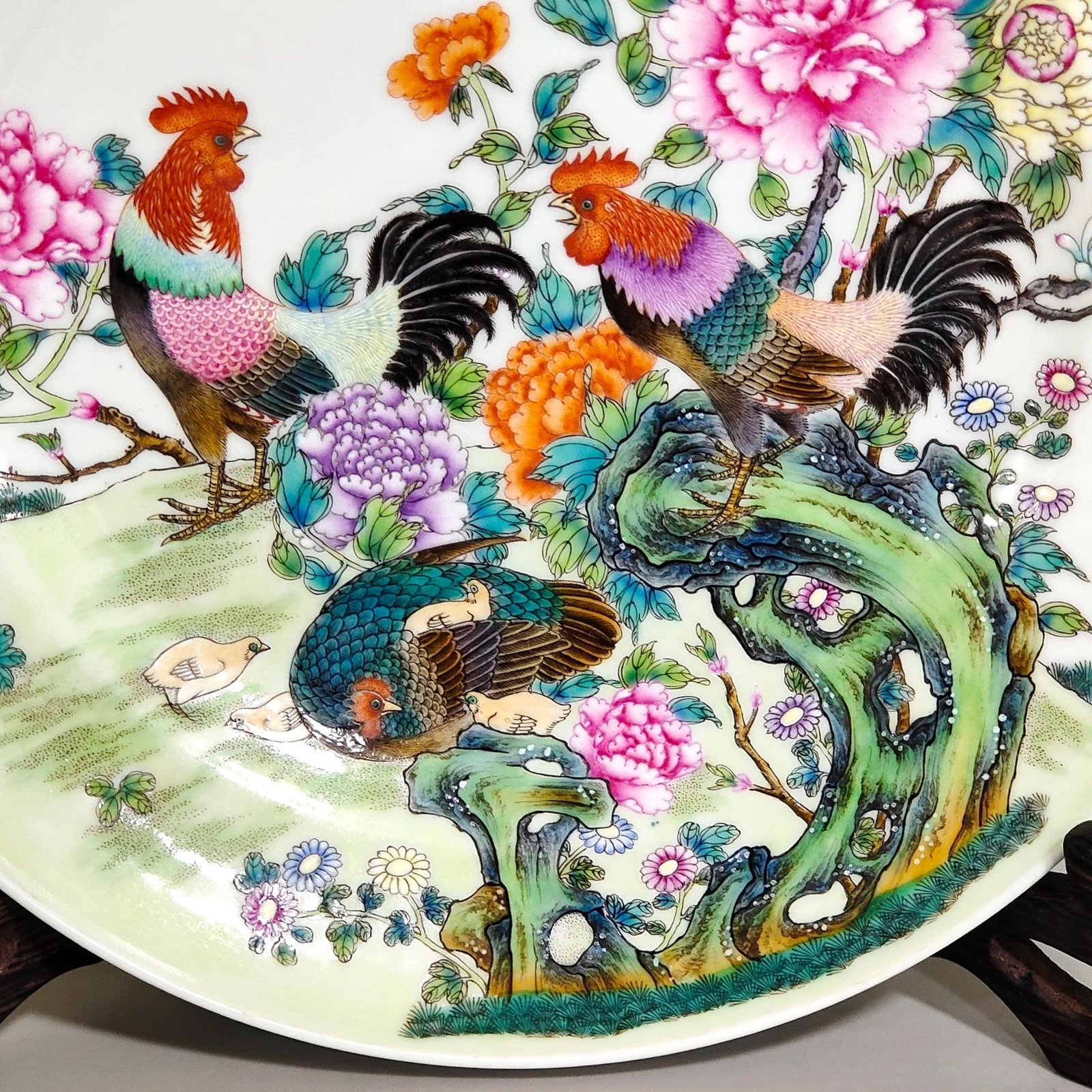 Qing Dynasty Jiaqing Great Fortune folding plate
