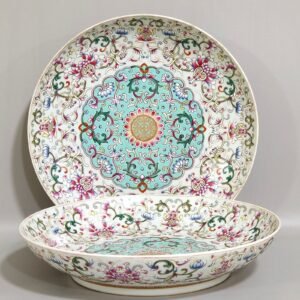 Qing Dynasty Jiaqing blessing and longevity plate