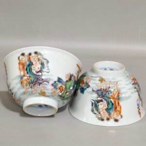 Qing Dynasty Kangxi character story cup