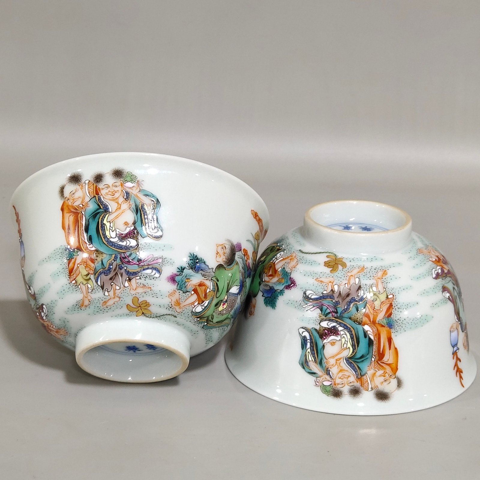 Qing Dynasty Kangxi character story cup