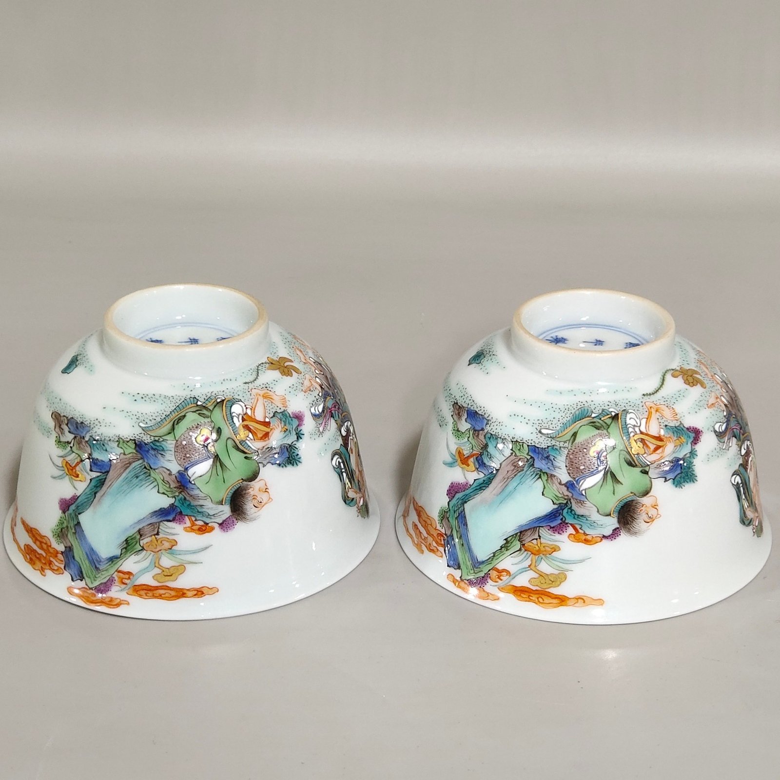 Qing Dynasty Kangxi character story cup
