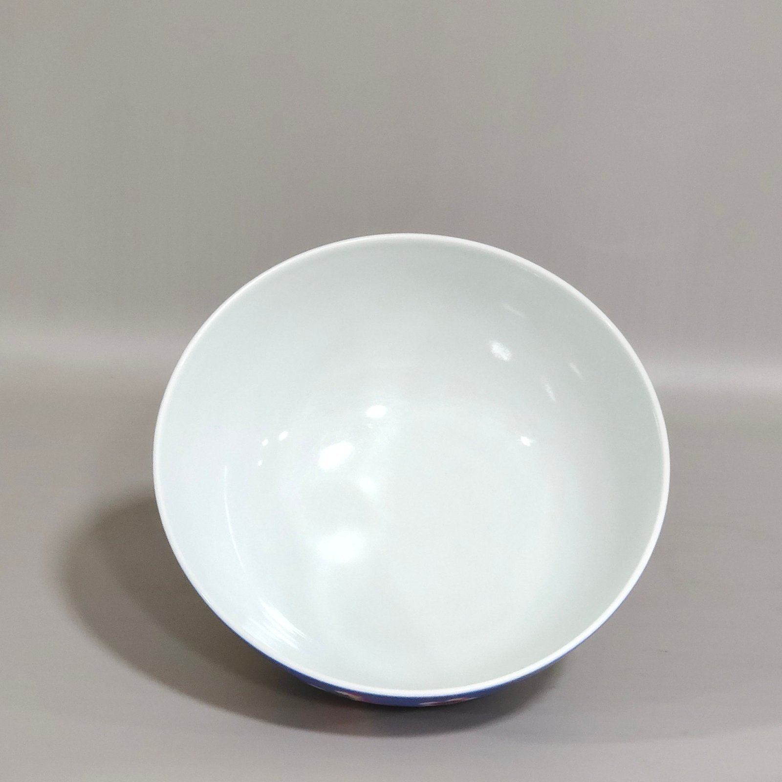 Qing Dynasty Emperor Kangxi enamel violet glaze flower bowl