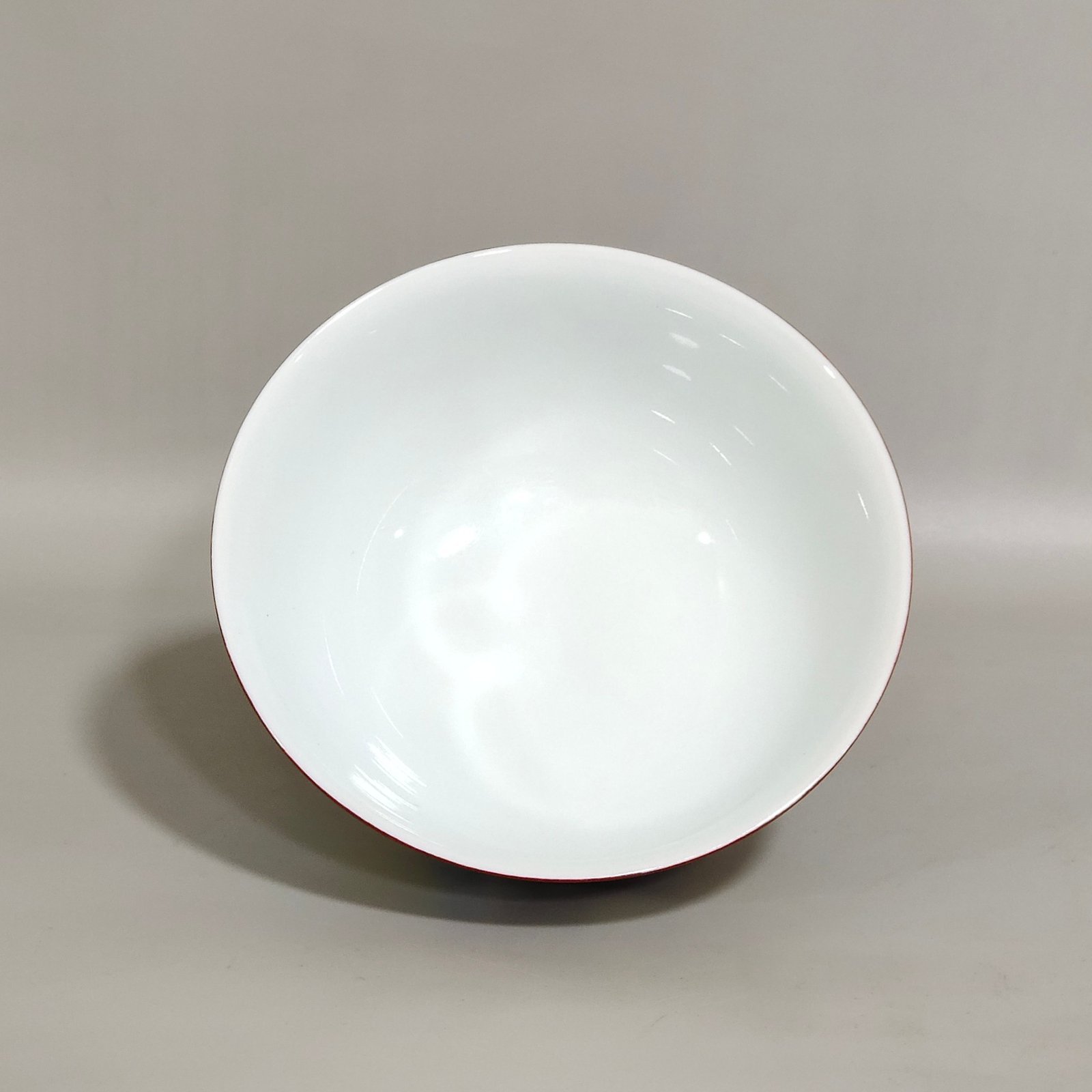 Qing Dynasty Kangxi Coral red flower cup