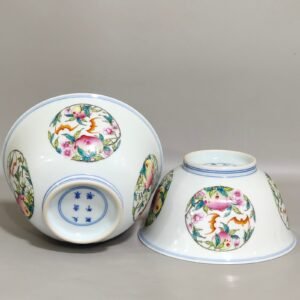 Qing Dynasty Kangxi blessing and longevity bowl with interior painting
