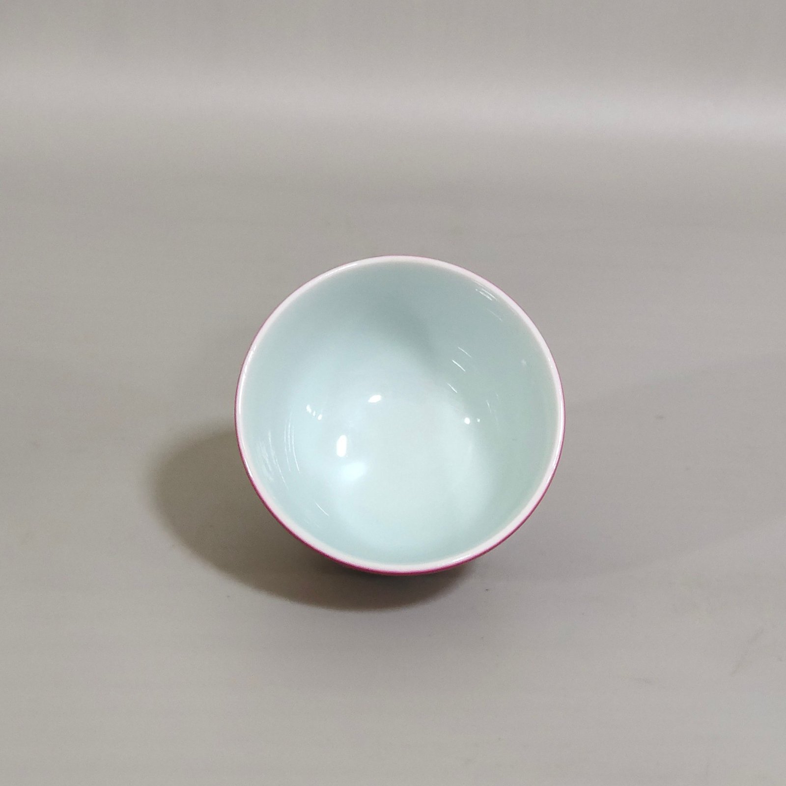 Qing Dynasty Kangxi rouge red cup