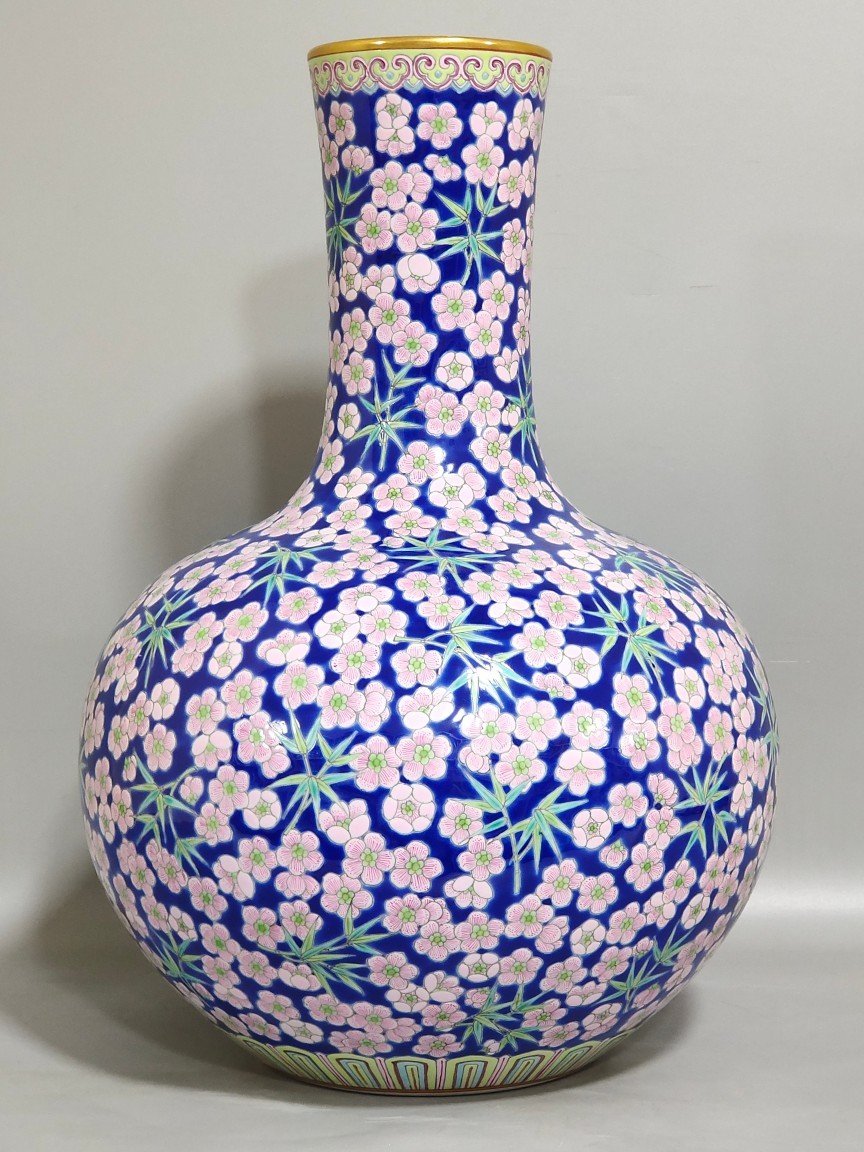Qing Dynasty Daoguang Bingmei celestial sphere vase