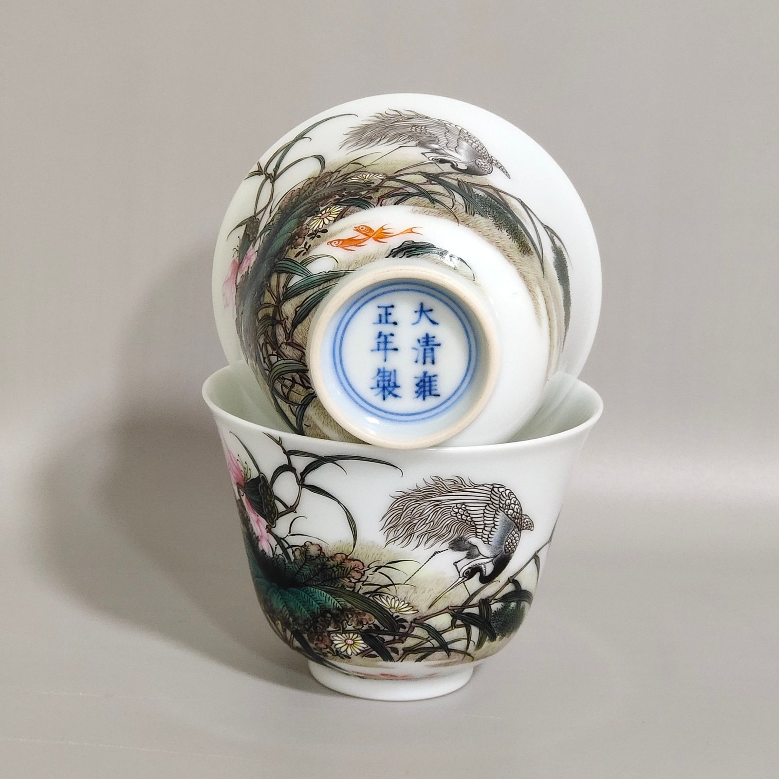 Qing Dynasty Yongzheng successively promoted the poetry cup