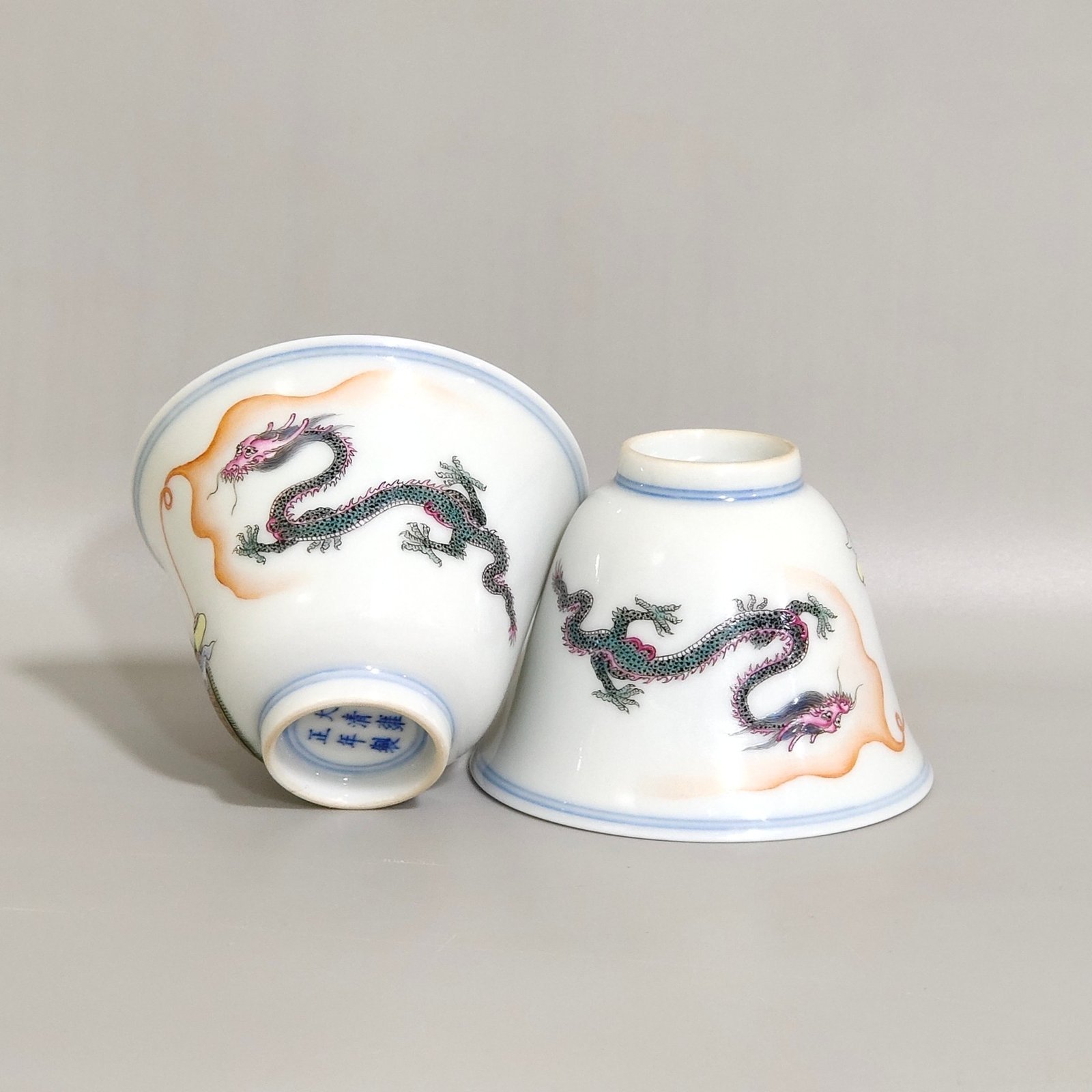 Qing Dynasty Yongzheng character’s story of subduing the dragon cup