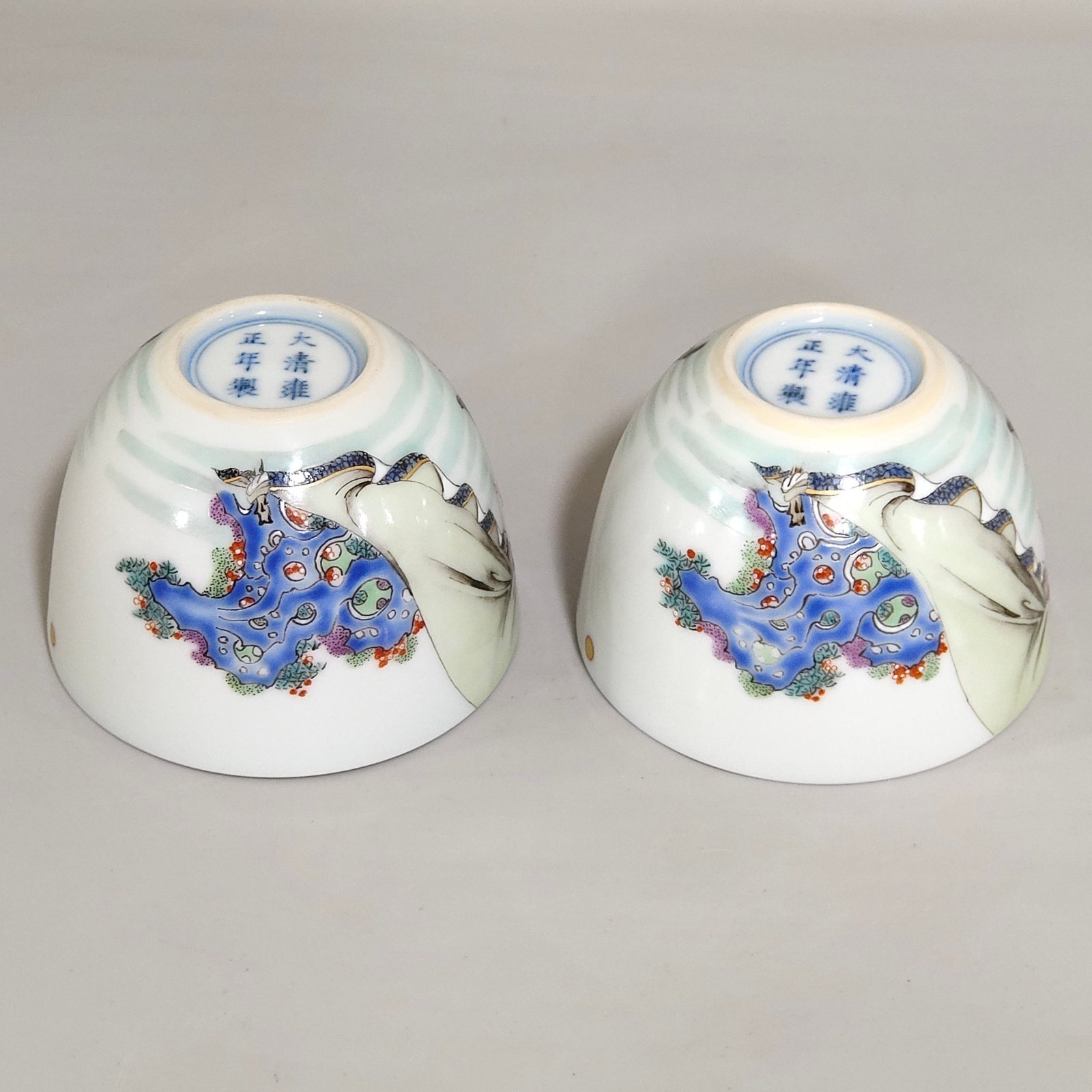 Qing Dynasty Yongzheng the Tatars met Yuan Chonghuan cup