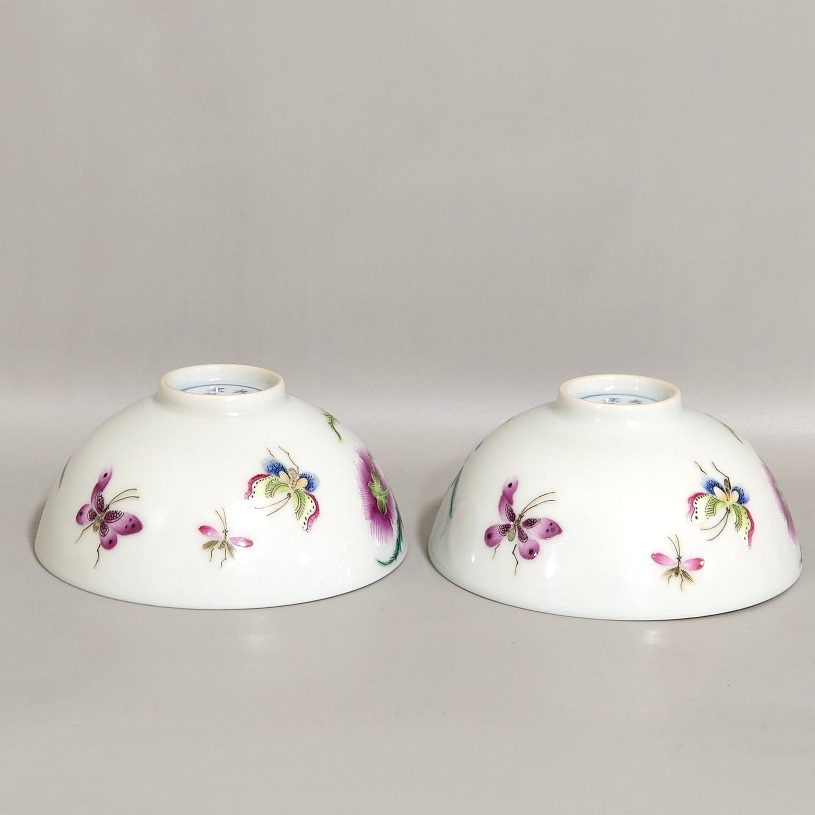 Qing Dynasty Yongzheng orchid butterfly tea round