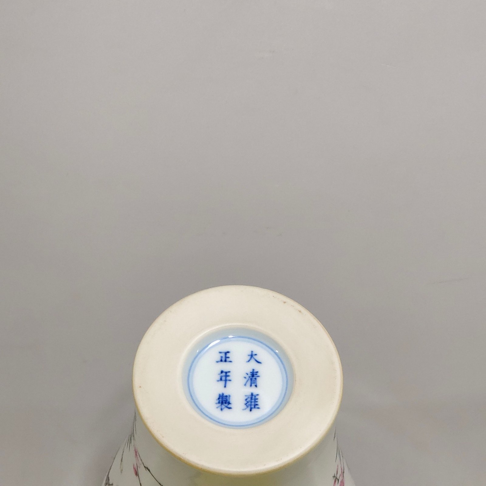Qing Dynasty Yongzheng Twelve Plum Vase